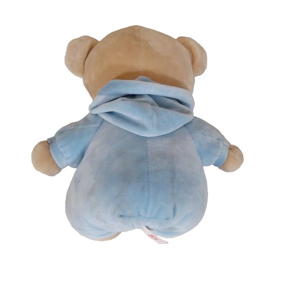 TY PLUFFIES Teddy Bear 10" Plush Stuffed Animal 2021 Handmade in China - Picture 4 of 10